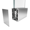 ታዋቂ የጎን mounted U Channel Glass Profile Frameless Glass Panel Aluminium Base Shoe ለ Glass Railing
