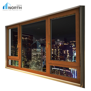 চুরিবিরোধী ডাবল ট্রিপল গ্লাসযুক্ত UPVC PVC কেসমেন্ট কাচের জানালা